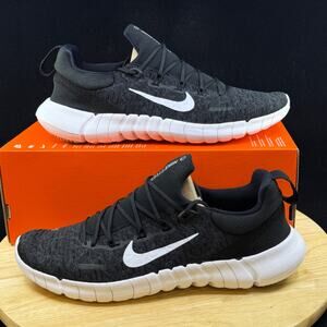 Nike Free RN 5.0 Next Nature BlackSmoke Grey-White CZ1884-001 Men's Size 10